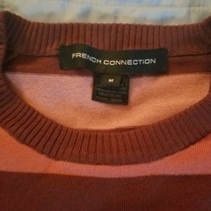 Pink striped sweater by French connection